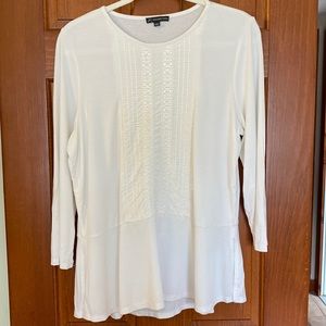 Adrianna Pappel Embroidered Pelpum Top